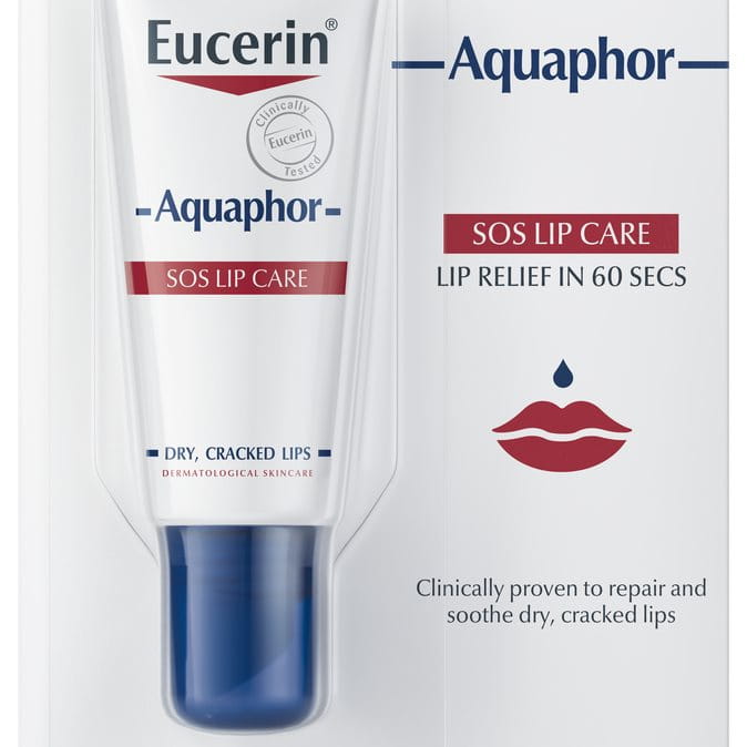 مرطب الشفاه للعناية الفورية Eucerin Aquaphor SOS Lip Balm 
