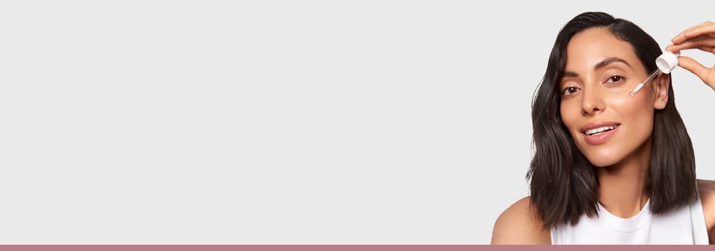 Women applying Eucerin Serum 