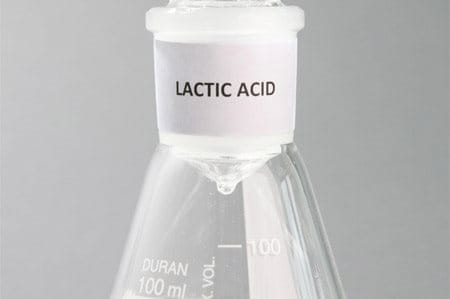 conical flask with Lactate (Lactic Acid)