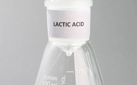conical flask with Lactate (Lactic Acid)