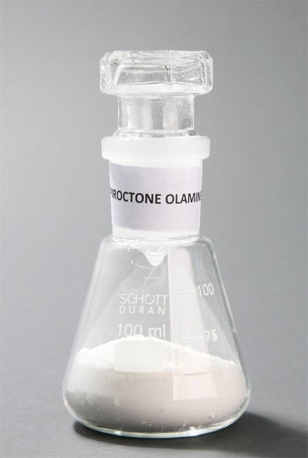 conical flask with Piroctone-Olamine