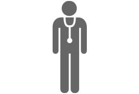 Illustration of man with stethoscope
