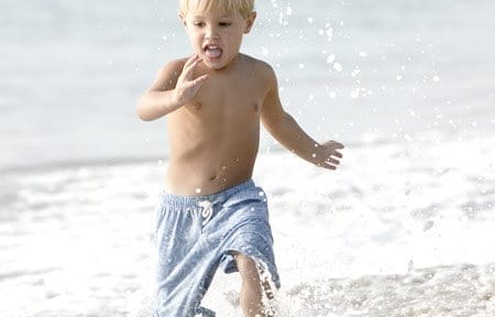 Little child on beach
