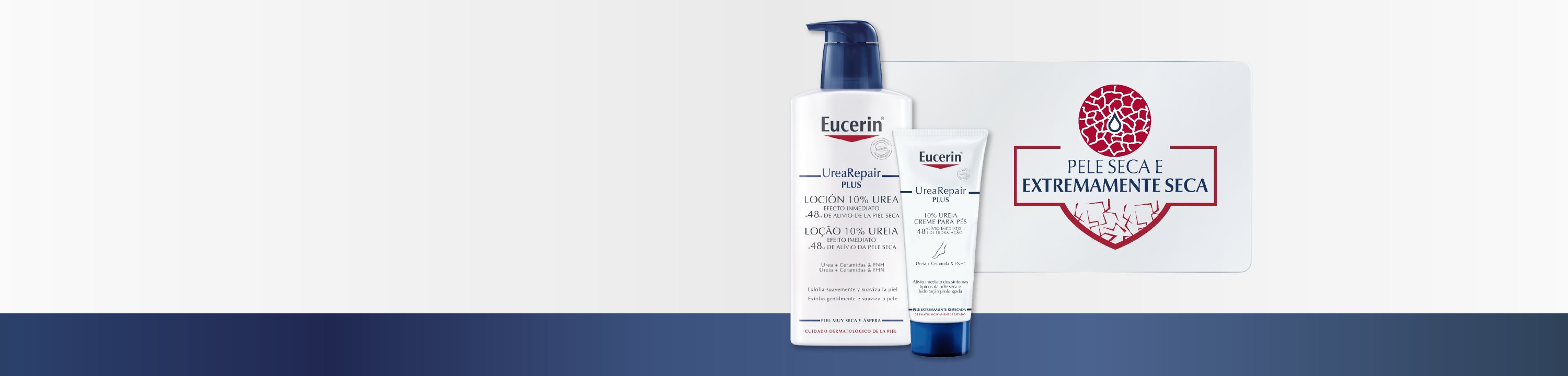 produtos Eucerin para pele seca e sensível