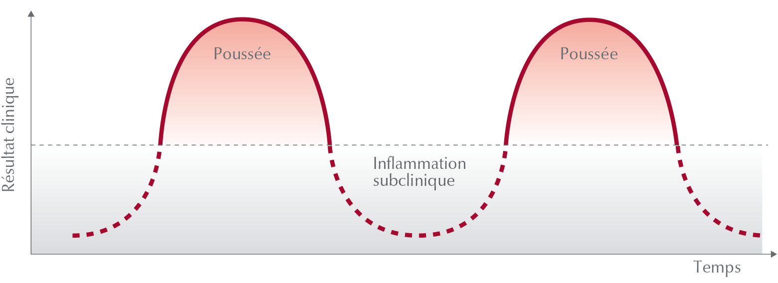 Les deux phases de la dermatite atopique