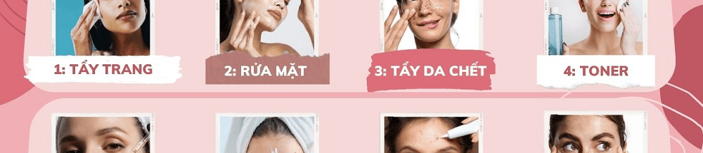 các bước skincare cho da mụn