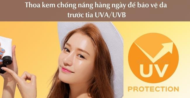 Kem chống nắng hàng ngày để bảo vệ da trước ánh nắng