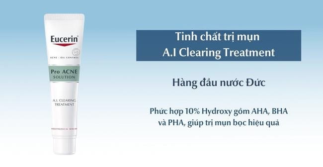 Trị mụn bọc tại nhà an toàn với tinh chất A.I treatment từ Eucerin