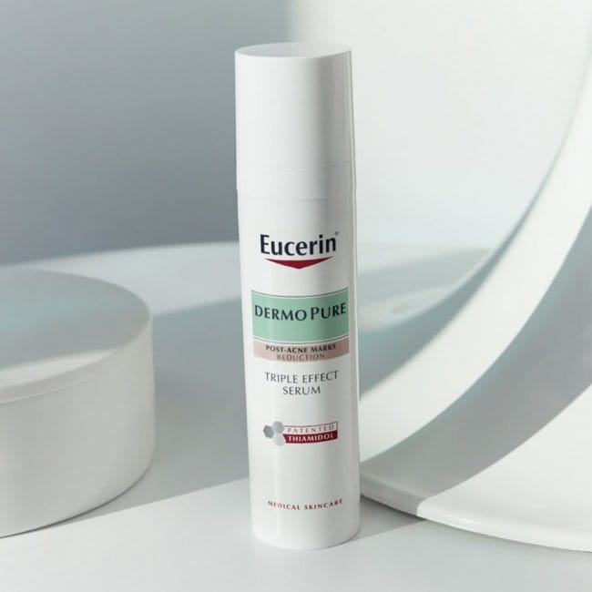 Eucerin Triple Effect Serum - bí quyết giảm mụn và làm sáng da