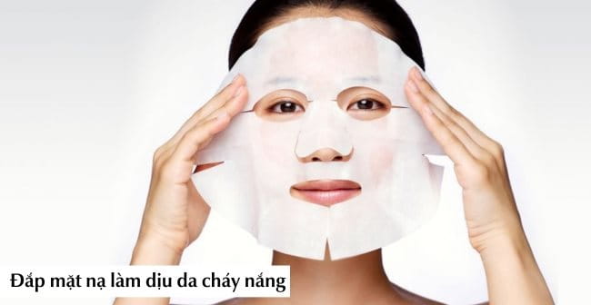 Đắp mặt nạ làm dịu da cháy nắng