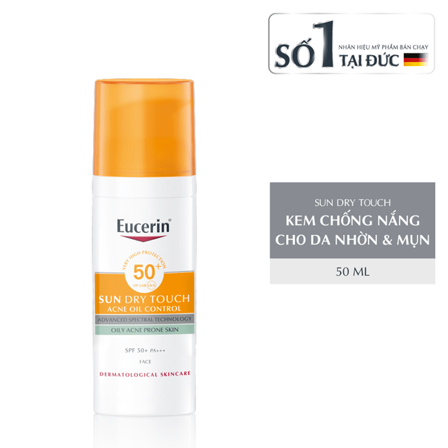 Kem chống nắng Eucerin Sun Dry Touch Oil Control SPF 50+