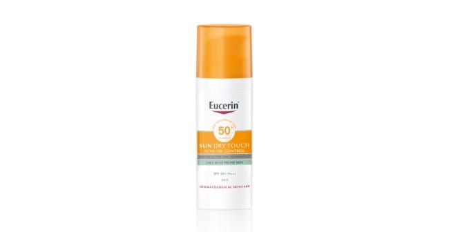 Kem chống nắng hóa học Eucerin Sun Dry Touch phù hợp cho mọi loại da