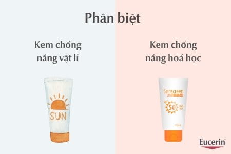 Phân biệt kem chống nắng vật lý và hoá học. Nên dùng loại nào?