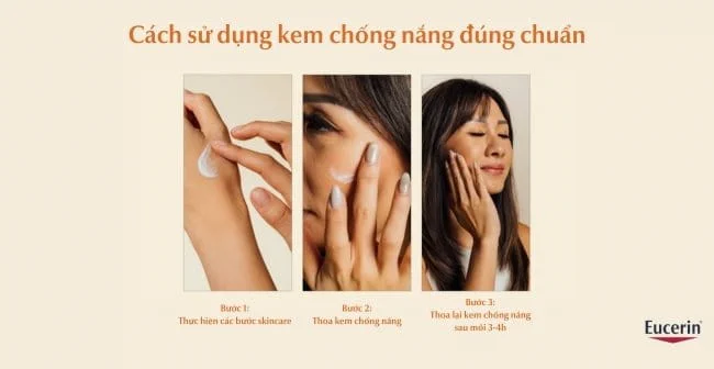 Cách sử dụng kem chống nắng