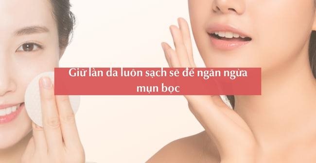 Ngăn ngừa mụn bọc xuất hiện ở mũi