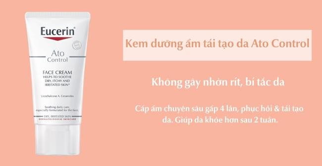 Kem dưỡng ẩm Ato Control giúp phục hồi da và ngăn ngừa mụn