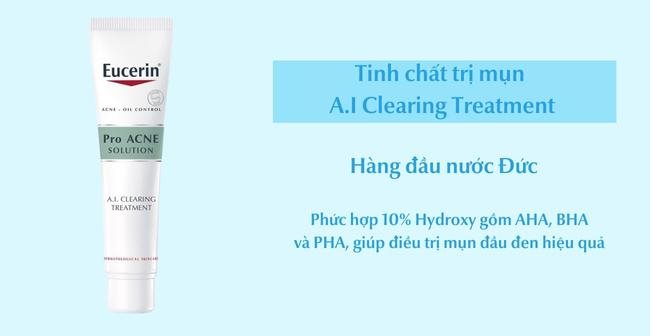 Trị mụn đầu đen với tinh chất A.I Clearing Treatment của Eucerin