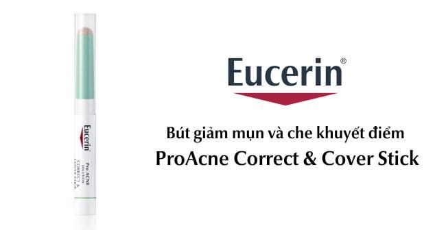 Bút giảm mụn, che khuyết điểm Eucerin ProAcne Correct & Cover Stick