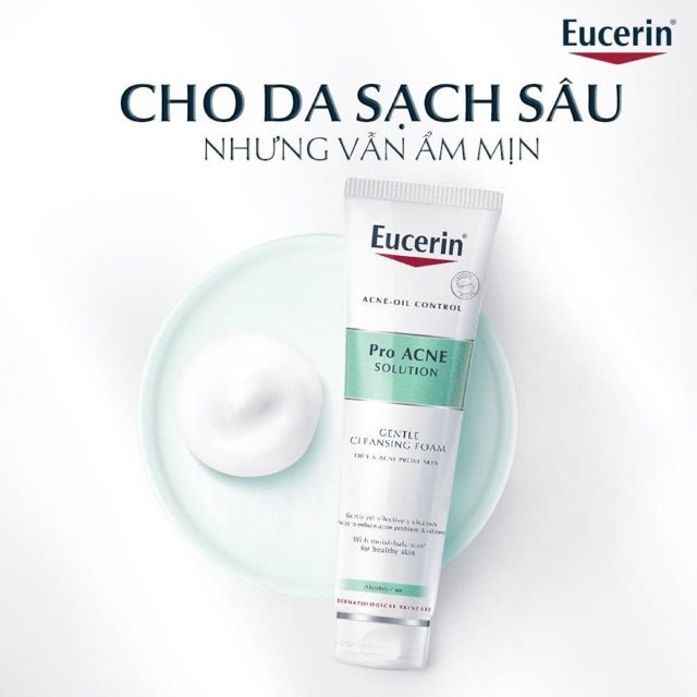 Sữa rửa mặt trị mụn Eucerin dành cho da nhờn mụn