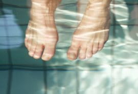 Bare Feet in water, skin, water