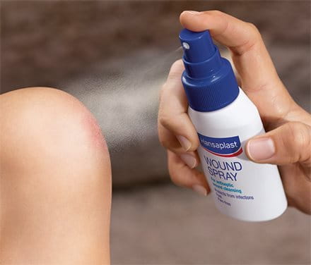 Spray Para Heridas HANSAPLAST Para una limpieza antiséptica de las