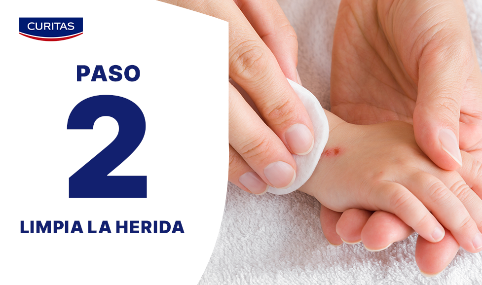 Limpia la herida