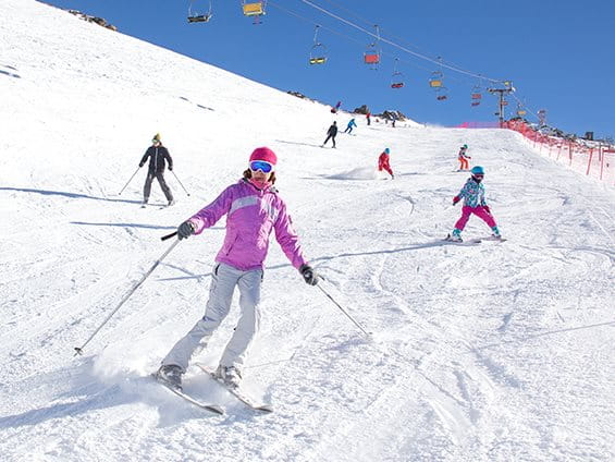 Skifahrerin