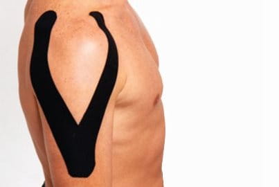 Shoulder pain strapping technique