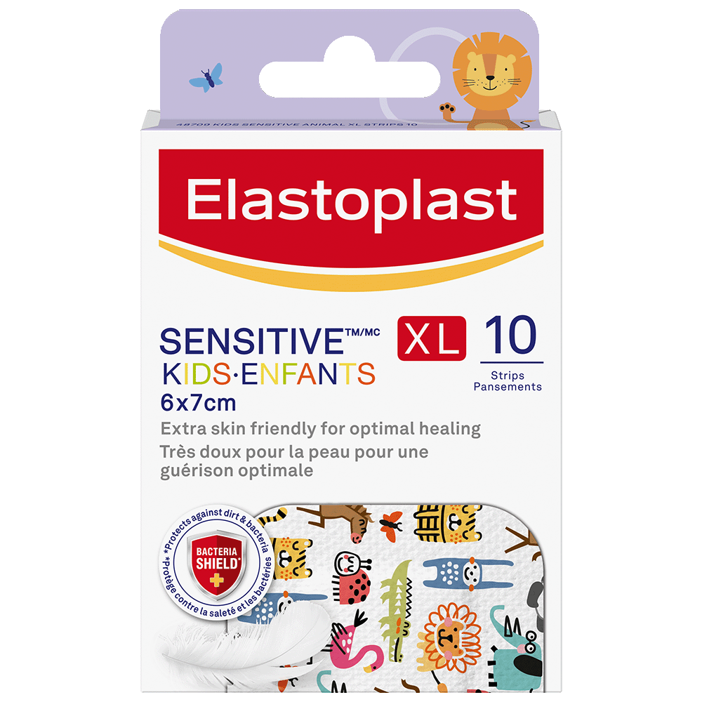 Les pansements enfants Elatoplast protège la blessure de votre enfant  contre les saletés.