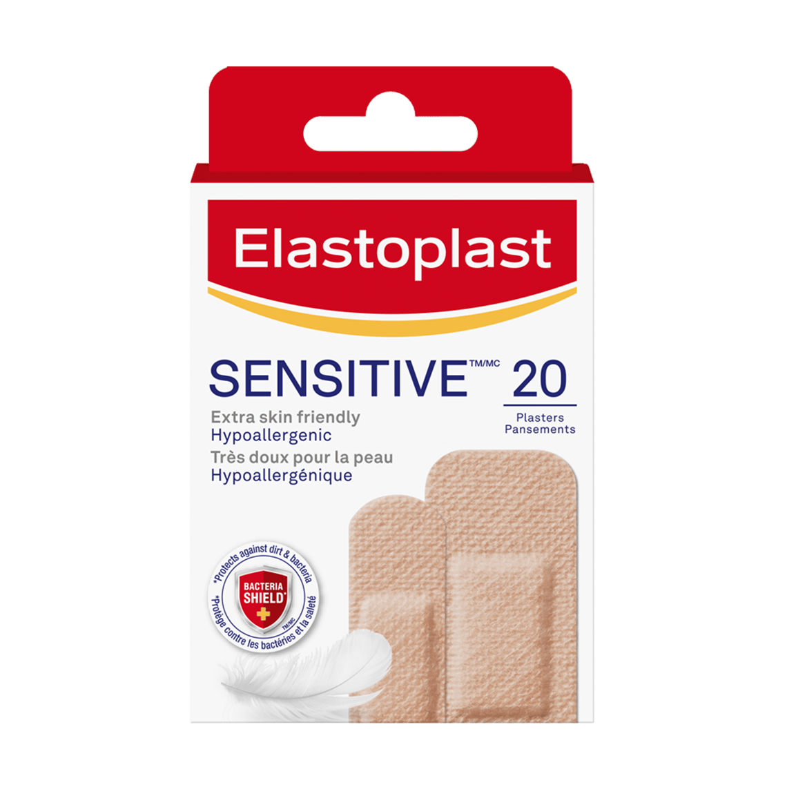 SensitiveTM Bandages Light Skin Tone - 20 strips - 2 sizes