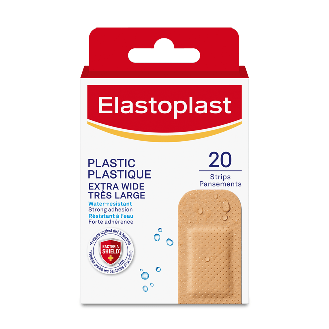Elastoplast Extra Wide Water-Resistant Plastic Bandages