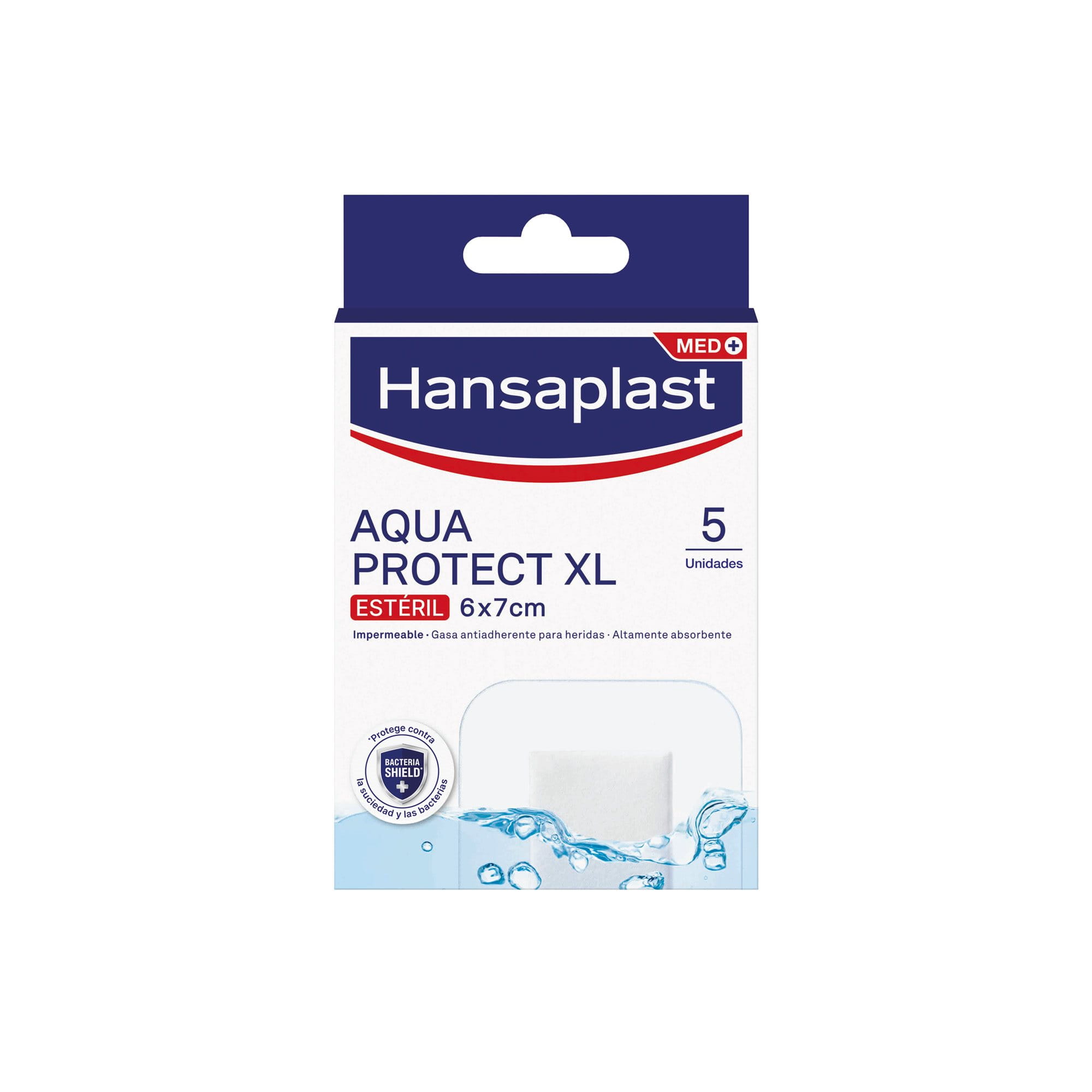 Hansaplast Aqua Protect XL Apósitos impermeables para heridas más grandes,  apósitos adhesivos estériles, apósitos transparentes para natación y ducha