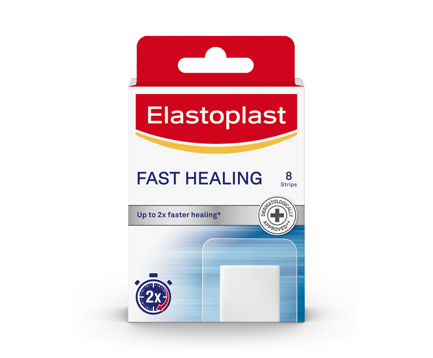 <i>Packshot of Elastoplast Fast Healing plasters</i>