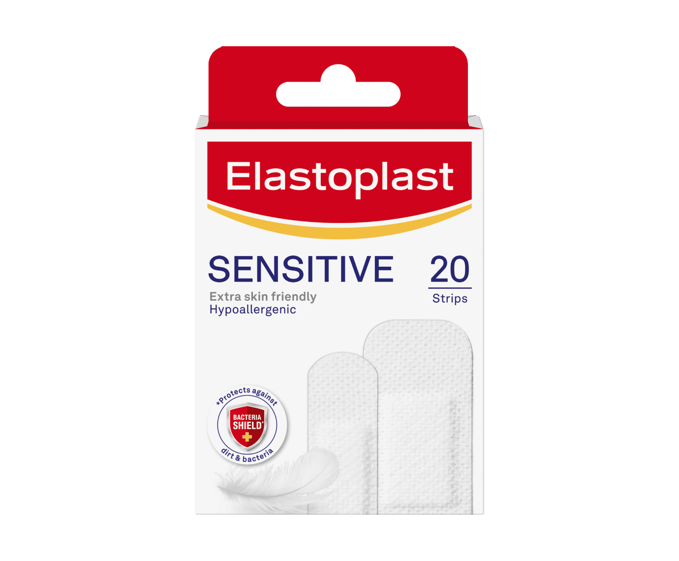Packshot of Elastoplast Sensitive Plaster 20 Strips