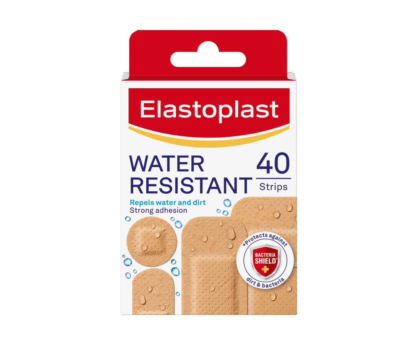 Packshot of Elastoplast Water Resistant 40 strips