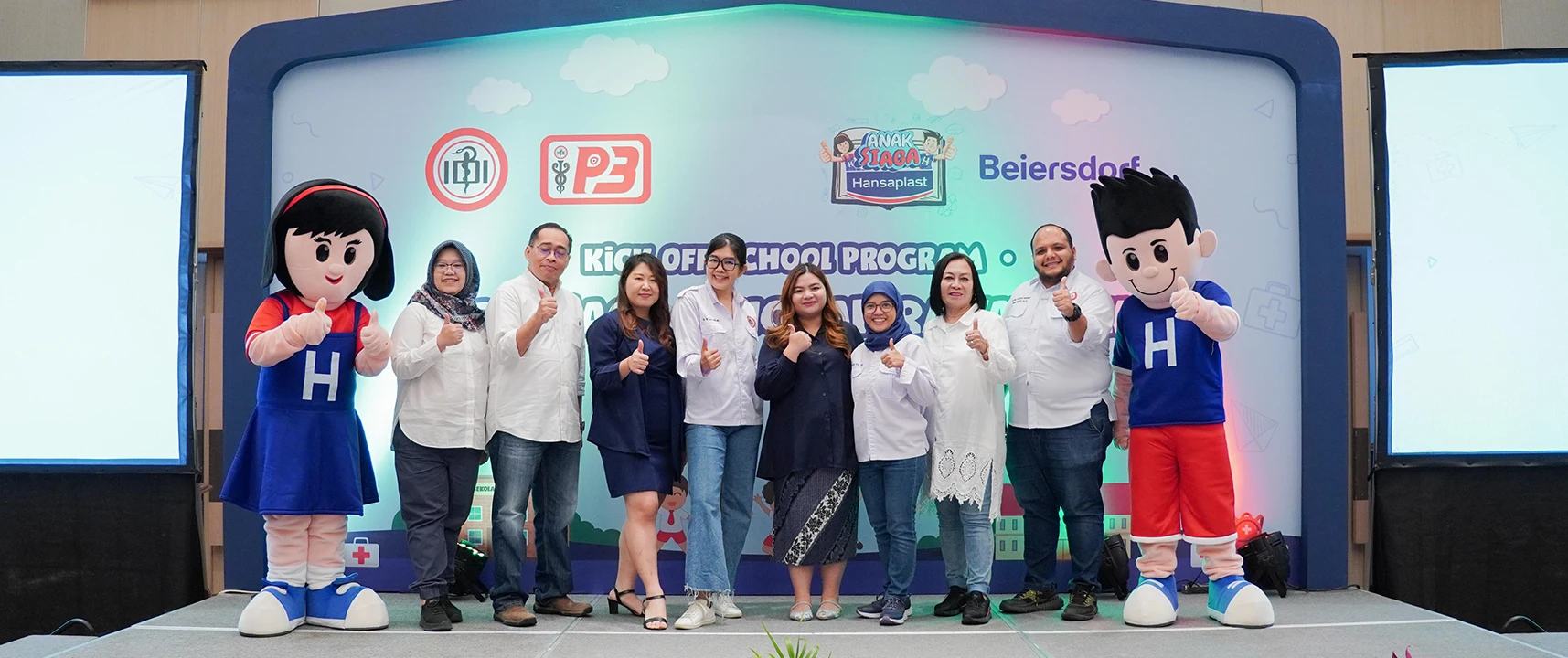 Acara edukasi pertolongan pertama rawat luka bersama Anak Siaga Hansaplast