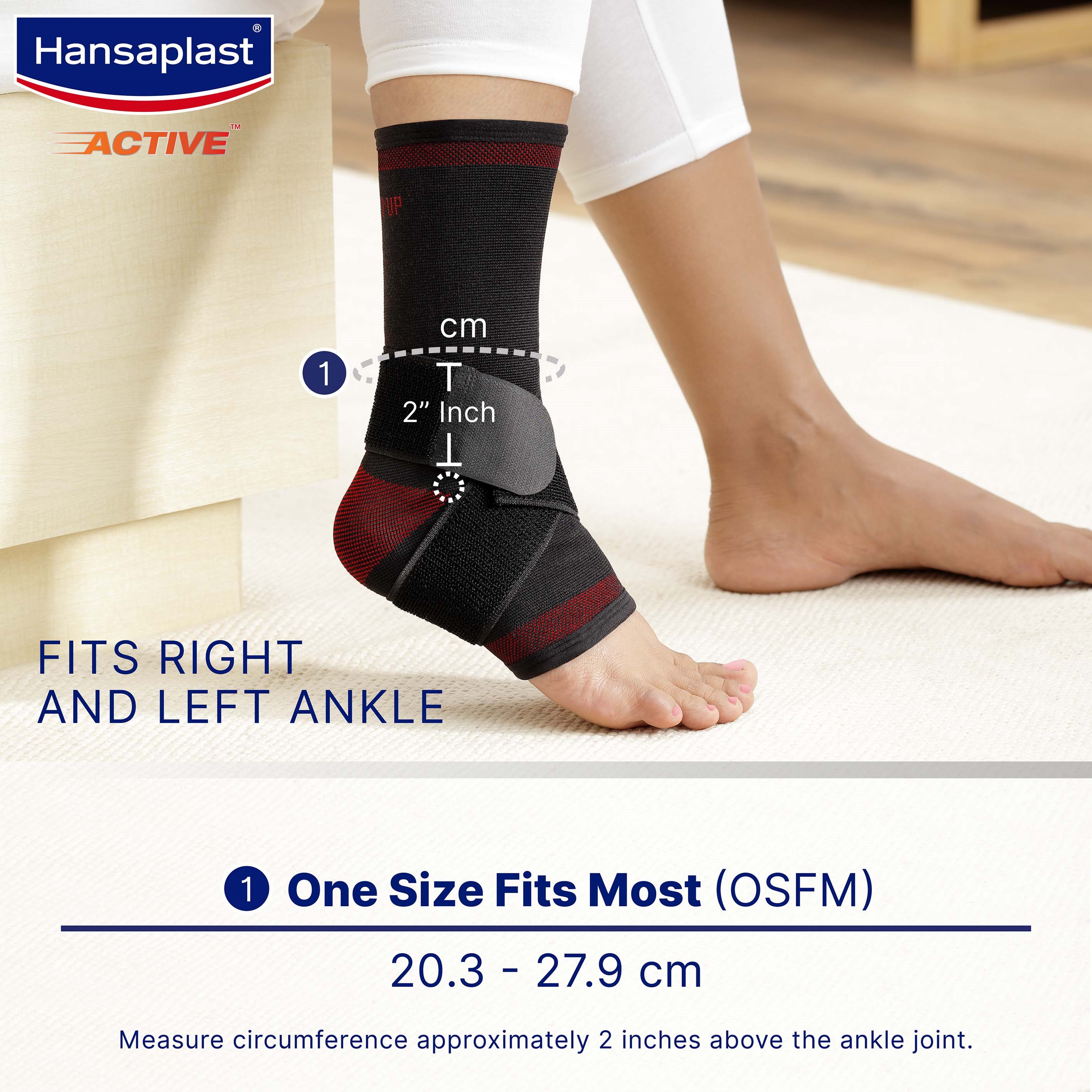 Flexible fit ankle supporter