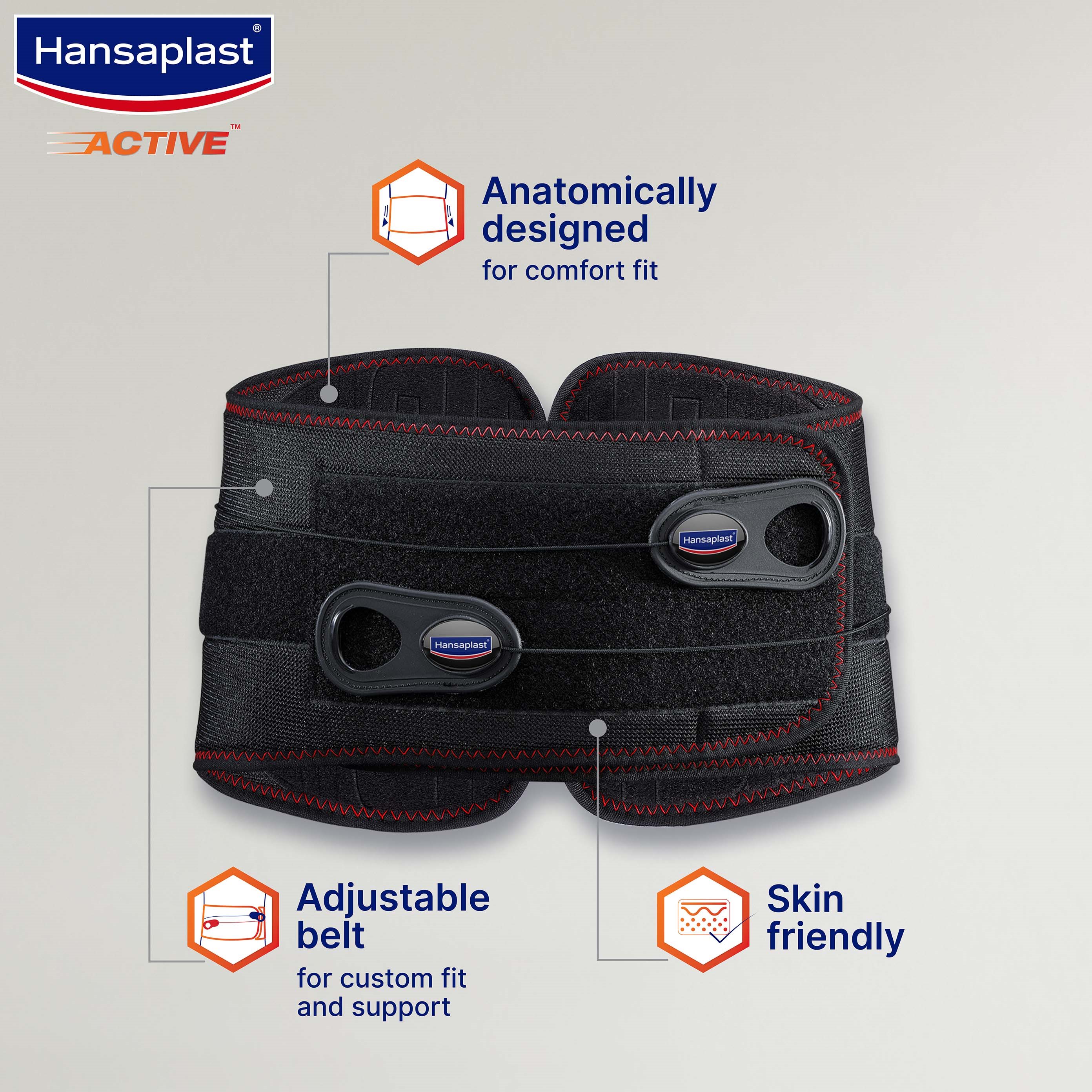 Anatomically designed pull lower back support
