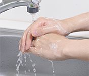 Clean the wound area with water