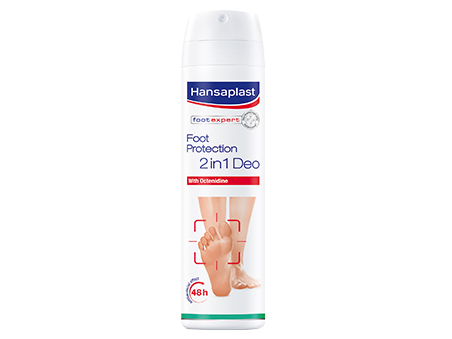 Hansaplast Fußpilz-Schutz 2in1 Deo – Antibakterielles Fußspray Mit 48h Schutz, 150 Ml (Packung Mit 2)