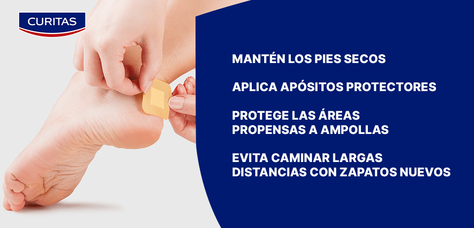 tips para evitar las ampollas en los pies