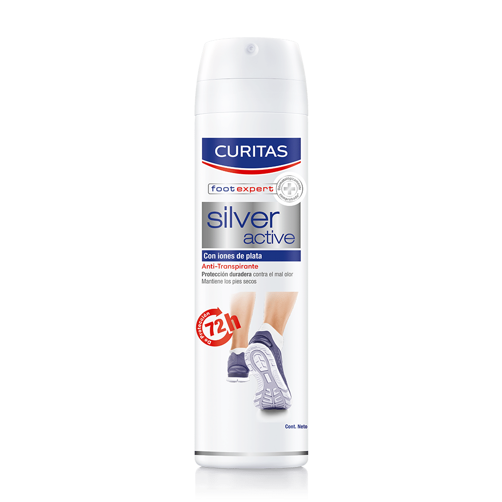 Curitas Desodorante para pies en Spray Fresh Active 2 en 1 DEO, con  Octenidina que protege tus pies contra el mal olor por hasta 48 horas, 150  ml