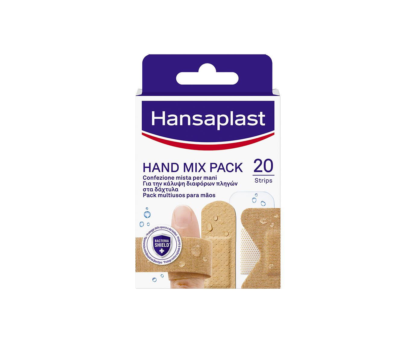 Pensos sortidos para feridas nas mãos Hansaplast