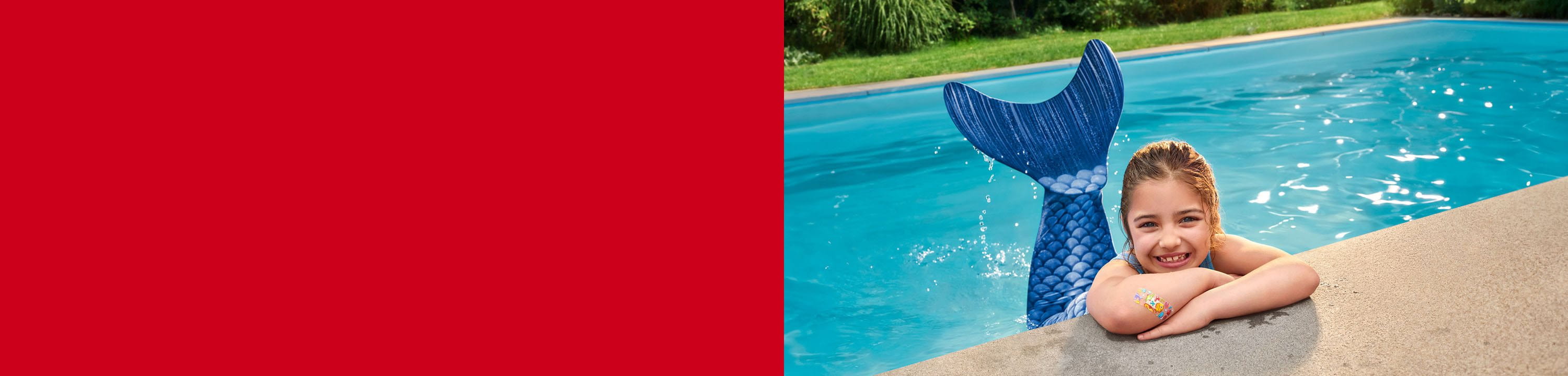Girl in swimming pool