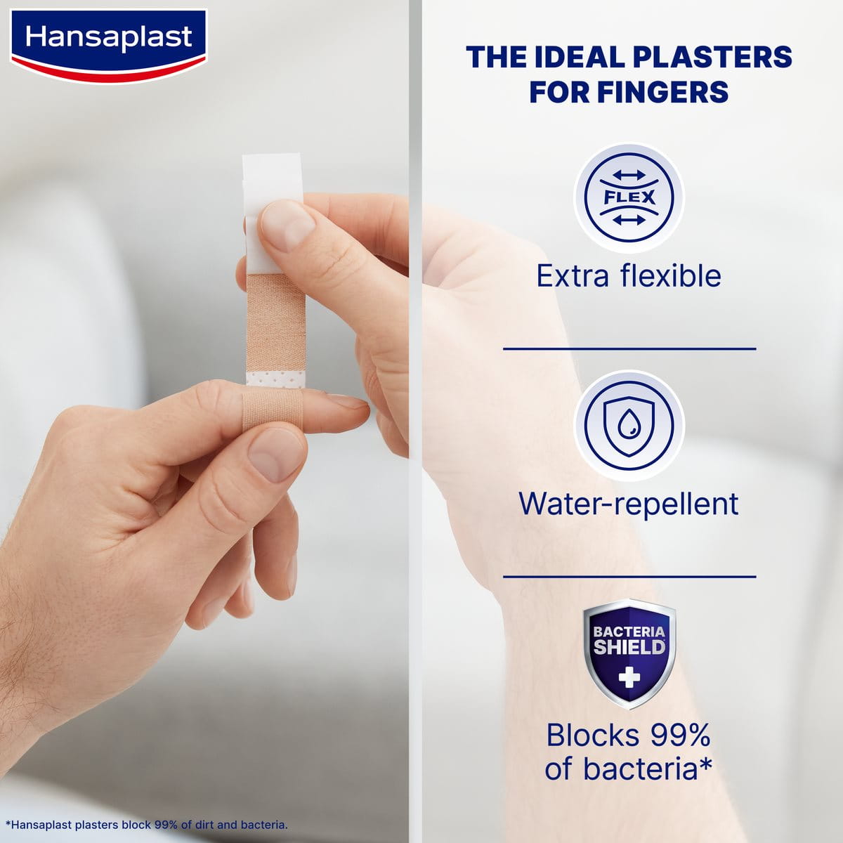 Hansaplast Elastic Finger Strips - Flexible Wound Protection