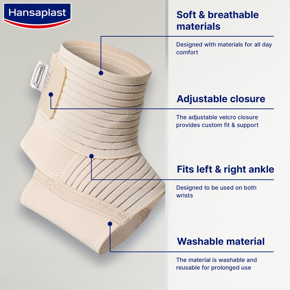 Hansaplast adjustable ankle 2025 support