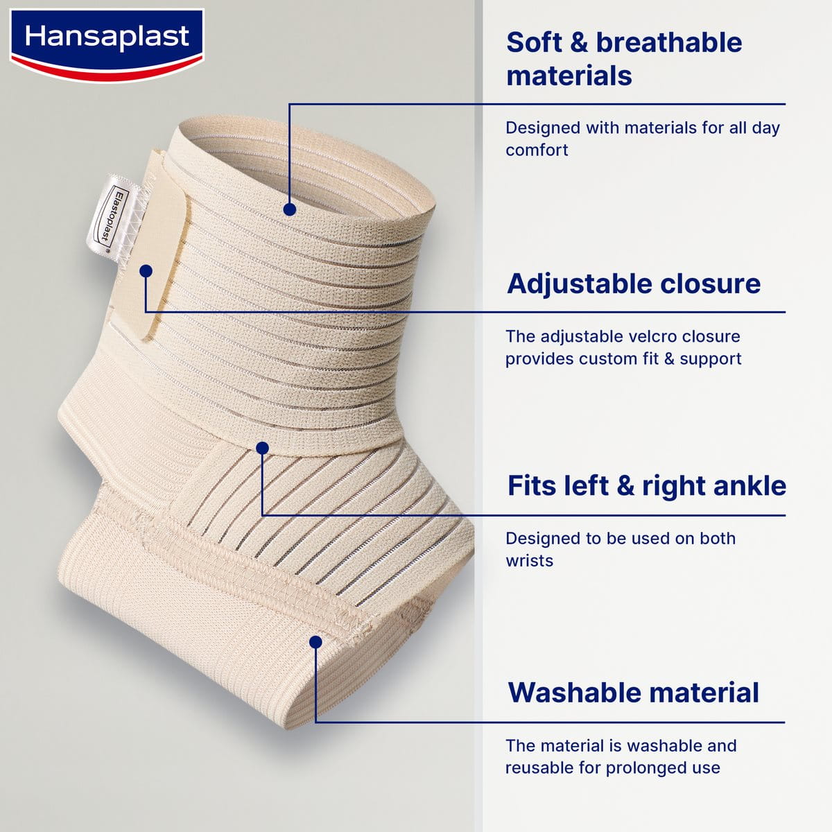 Adjustable Ankle Brace, All-Day Comfort