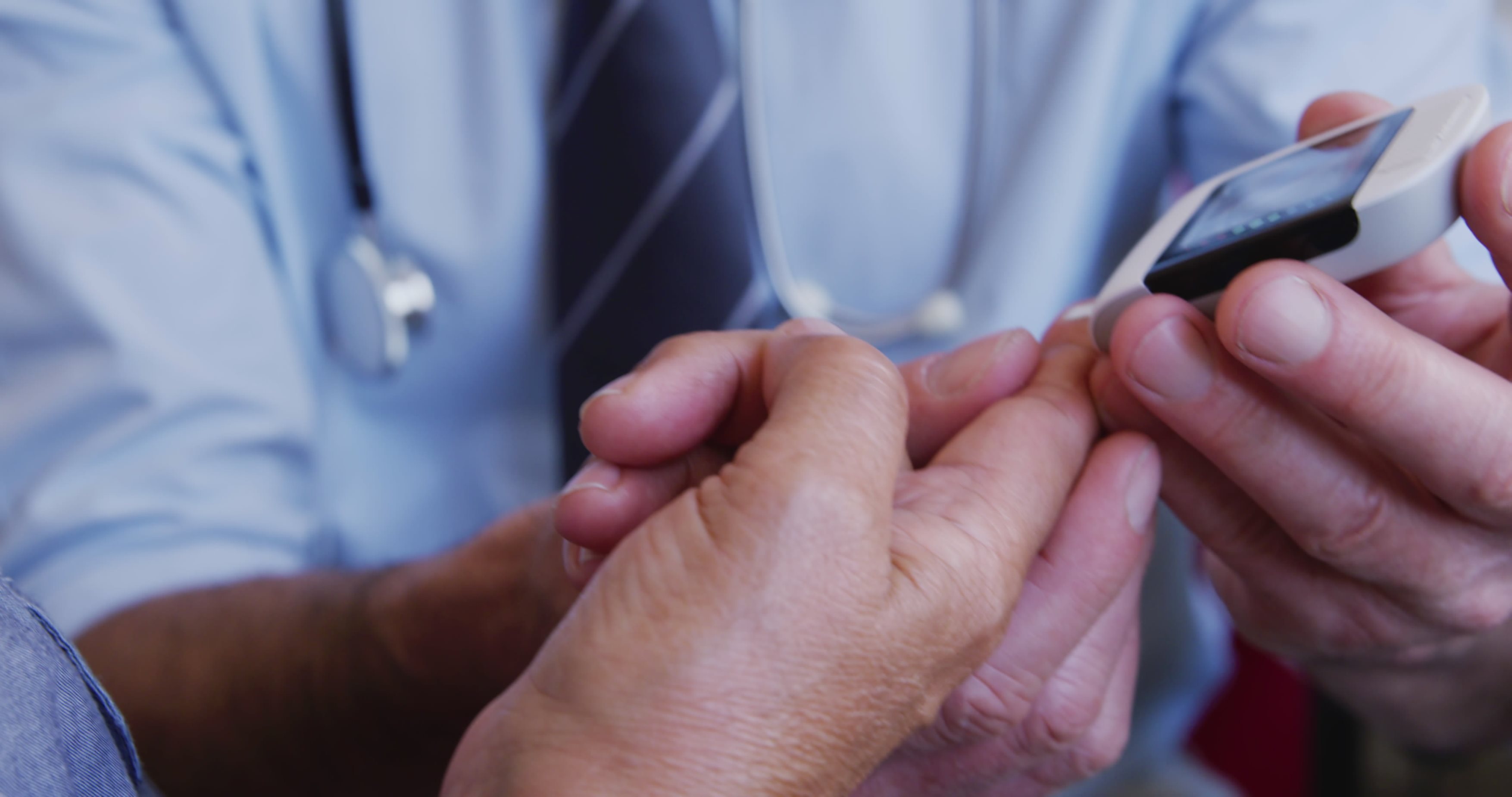 Laboratory blood test for diabetes diagnosis